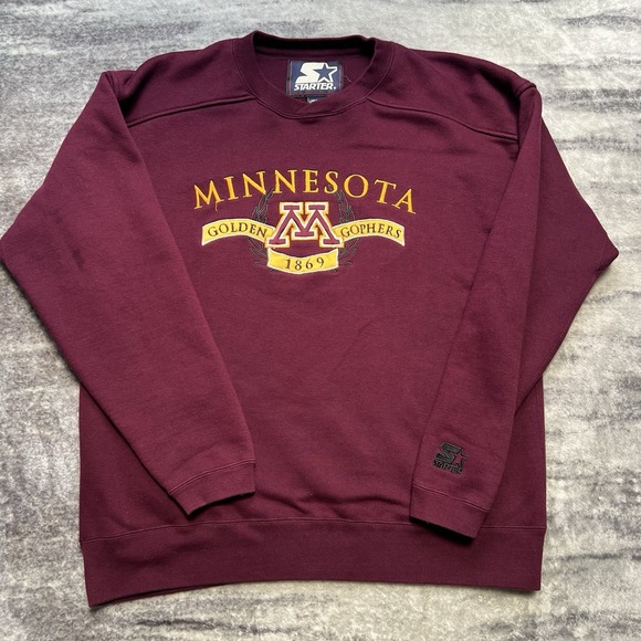 STARTER Other - Vintage Starter Minnesota Golden Gophers Sweatshirt Unisex L Maroon College